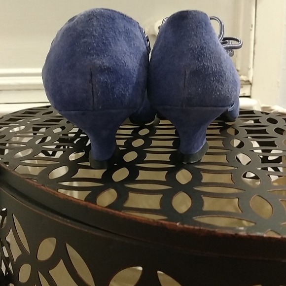 Ilani Collections vintage blue suede shoes Sz 7 🥿 - Picture 5 of 7